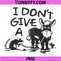 Mouse Walking A Donkey PNG, I Don't Give Rats Ass PNG