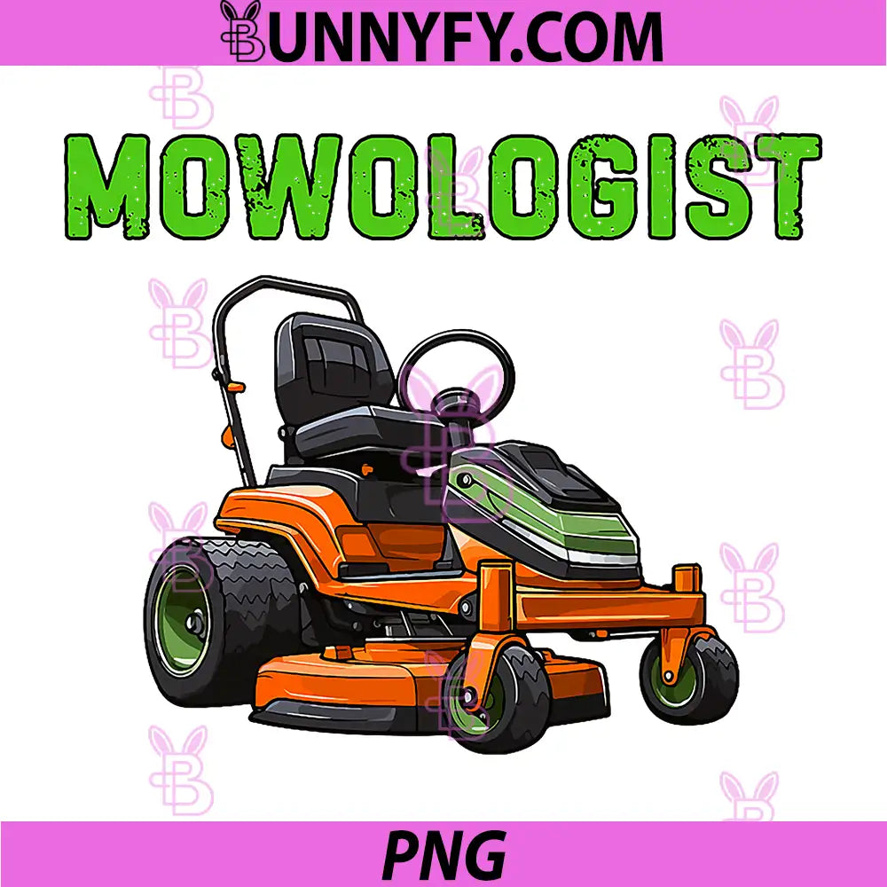 Mowologist Lawn Mowing PNG, Funny Grass Mowing Humor PNG