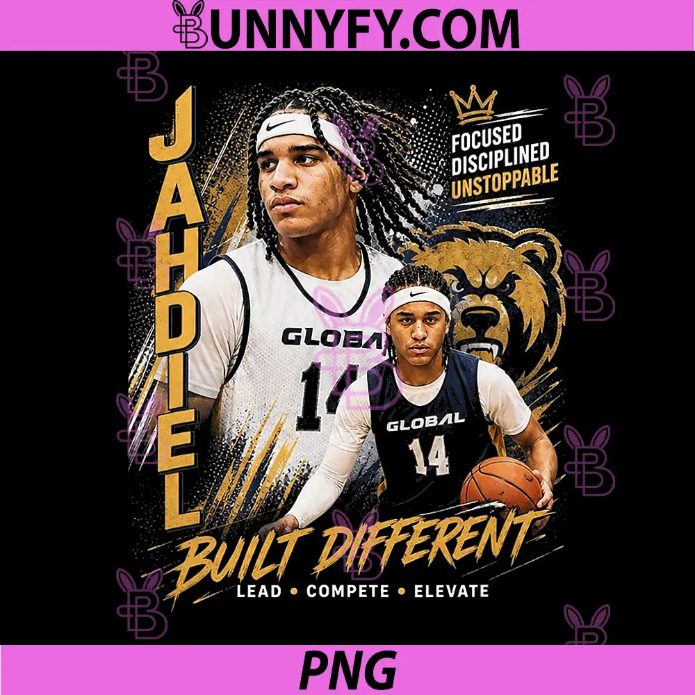 Jahdieel Built Different Basketball PNG, Global Hoops Star PNG
