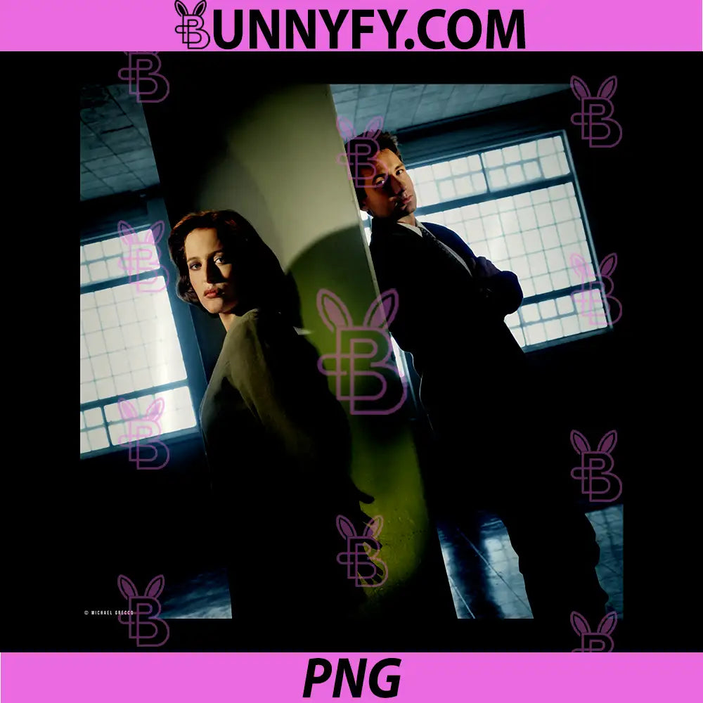 Mulder & Scully X Duchovny & Anderson PNG, Michael Grecco File Performance PNG