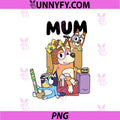 Mum Cartoon Bluey Style PNG, Cute Mother Parenting Design PNG