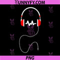 Music Headphones PNG, Logo in Red and White PNG
