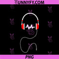 Music Headphones PNG, Logo In Red And White PNG