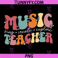 Music Teacher Sing Create PNG, Explore Music Teaching PNG