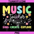 Music Teacher Sing Create PNG, Explore Music Teaching PNG