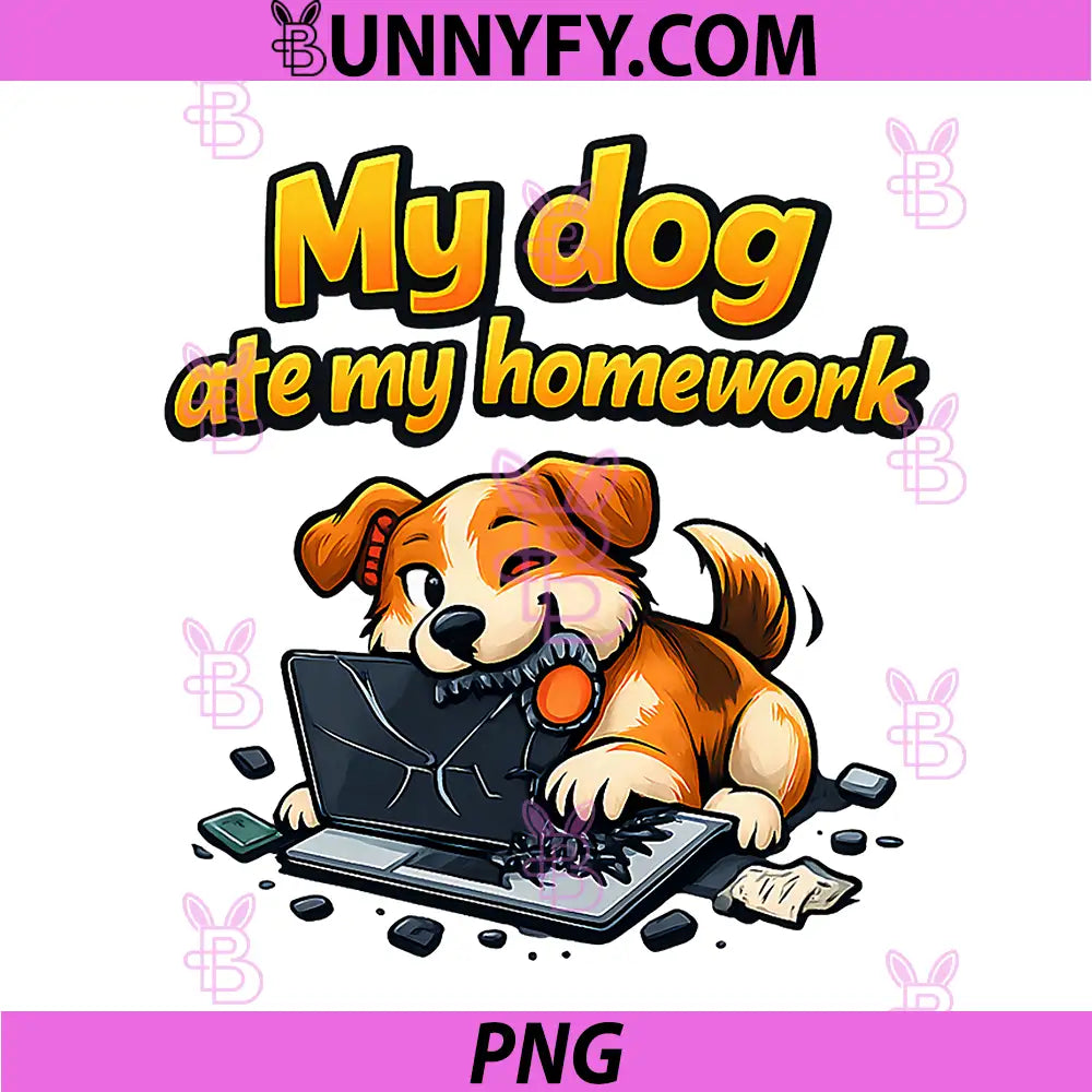 My Dog ate My Homework PNG, Programmer Adulting Humor PNG