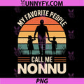 My Favorite People Call Me NONNU PNG, Retro Sunset PNG
