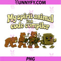 My Spirit Animal is A Code Compiler PNG, Programmer Humor PNG