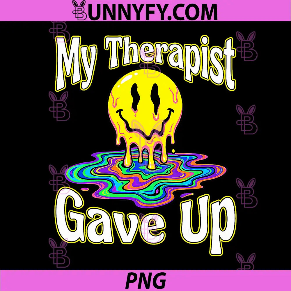 My Therapist Gave Up PNG, Melting Trippy PNG