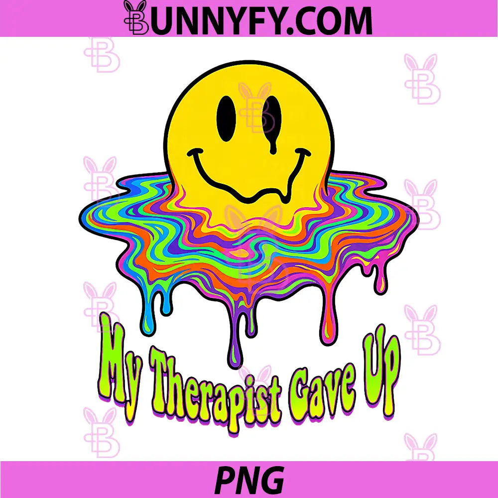 My Therapist Gave Up PNG, Melting Trippy PNG