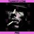 Mysterious Smoking Man PNG, Abstract Minimal Portrait PNG