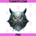Mystic Owl Forest Water Reflection Moon PNG, Wildlife Nature Art PNG