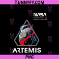 NASA Artemis PNG, II Mission Patch Worm Logo PNG