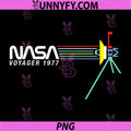 NASA Voyager 1977 PNG, Retro Space Probe Rainbow Signal Art PNG