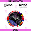 NASA Worm and ESA Logo PNG, ISS International Space Station PNG