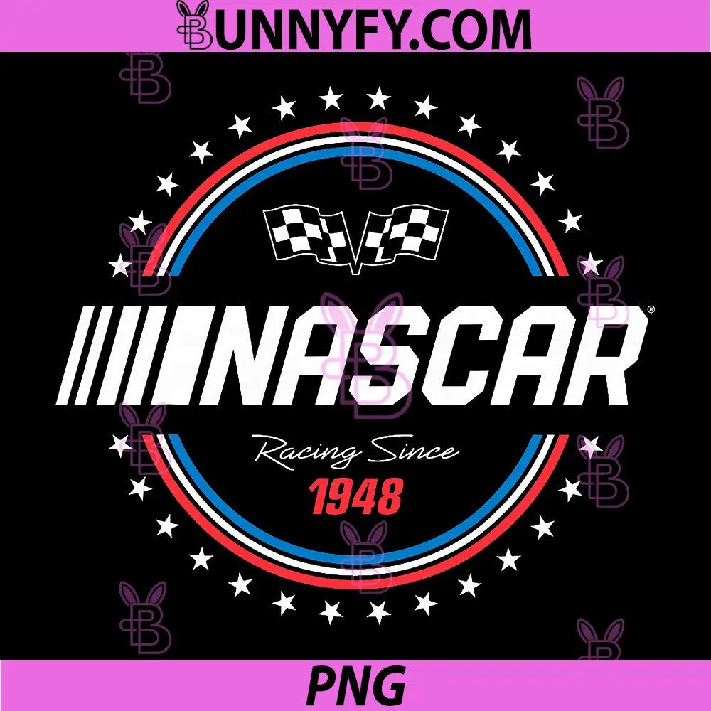NASCAR Circle Stars PNG, Racing Since 1948 PNG