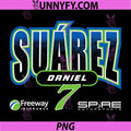 NASCAR Daniel Suarez PNG, Spire Arched Text PNG