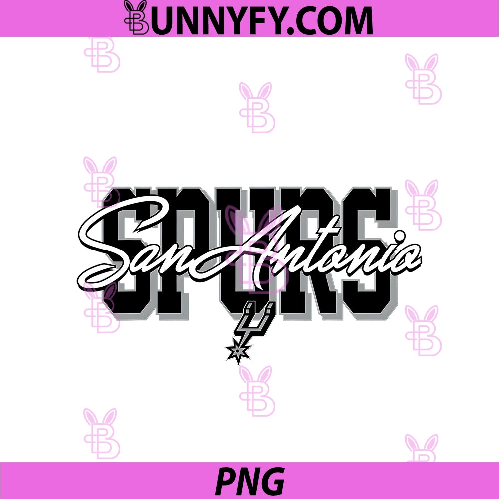 NBA PNG,  San Antonio Spurs Blockletter Script PNG
