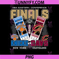 NBA 2026 Eastern Conference PNG, Finals Knicks vs Cavs Face Off PNG