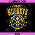 NBA Denver Nuggets PNG, Christmas Lights Holiday PNG