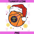 NBA Denver Nuggets PNG, Santa Hat Ball PNG
