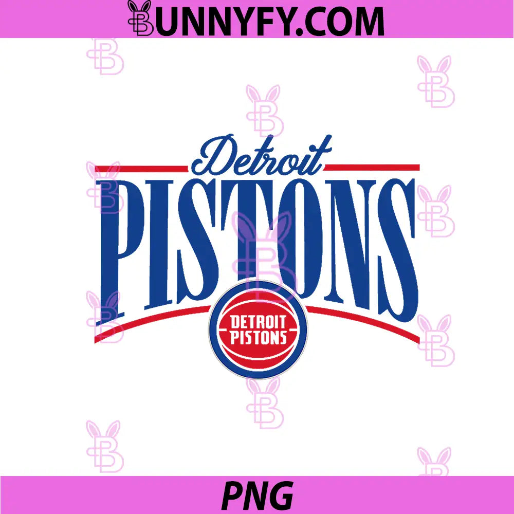 Detroit Pistons Logo Arch PNG, NBA Detroit Pistons Team PNG