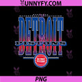 Detroit Pistons Vintage Logo PNG, Detroit NBA Team PNG