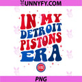 NBA PNG, In My Detroit Pistons Era Retro Wave PNG