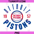 NBA Official PNG, Detroit Pistons Baseline PNG