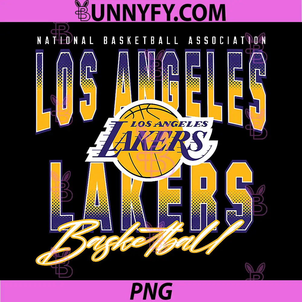 NBA Official PNG, Los Angeles Lakers Fade Out PNG