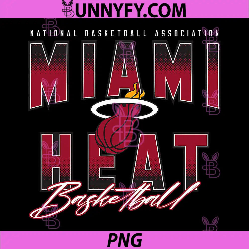 NBA Official PNG, Miami Heat Fade Out PNG