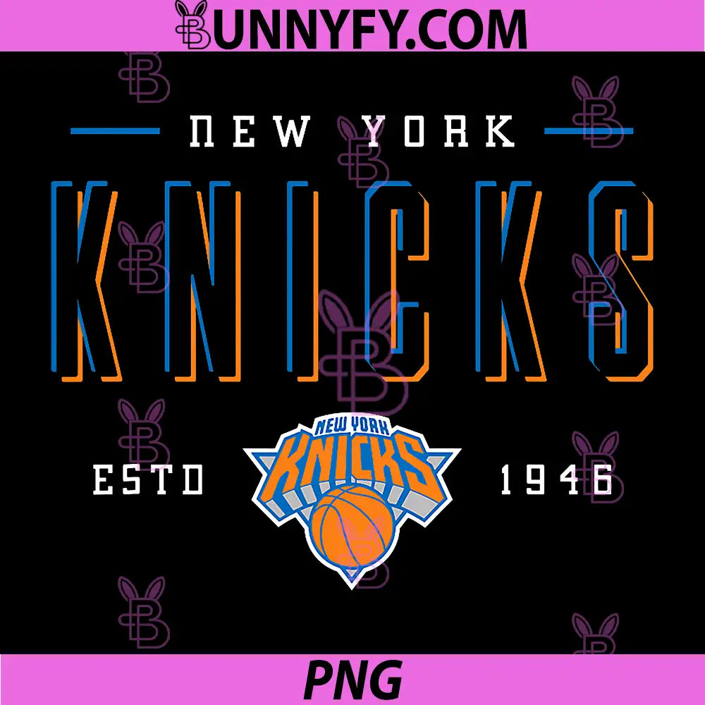 NBA Official New York Knicks PNG, Negative Space PNG