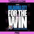 NBA Official PNG, Oklahoma City Thunder for The Win 2025 Playoffs PNG