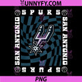 NBA San Antonio Spurs PNG, Retro Checkerboard PNG