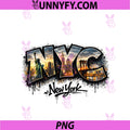 NYC New York PNG, Street Art Design PNG