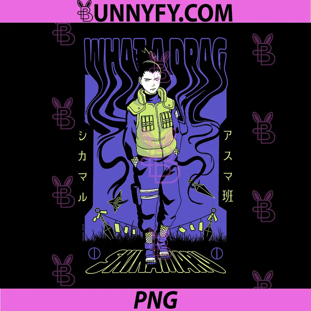 Naruto Shippuden Shikamaru Nara PNG, What A Drag Anime PNG