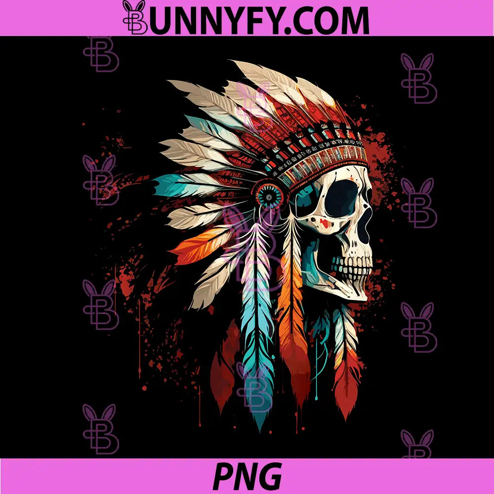 Native American Indian PNG, Chief Skull Motorcycle PNG