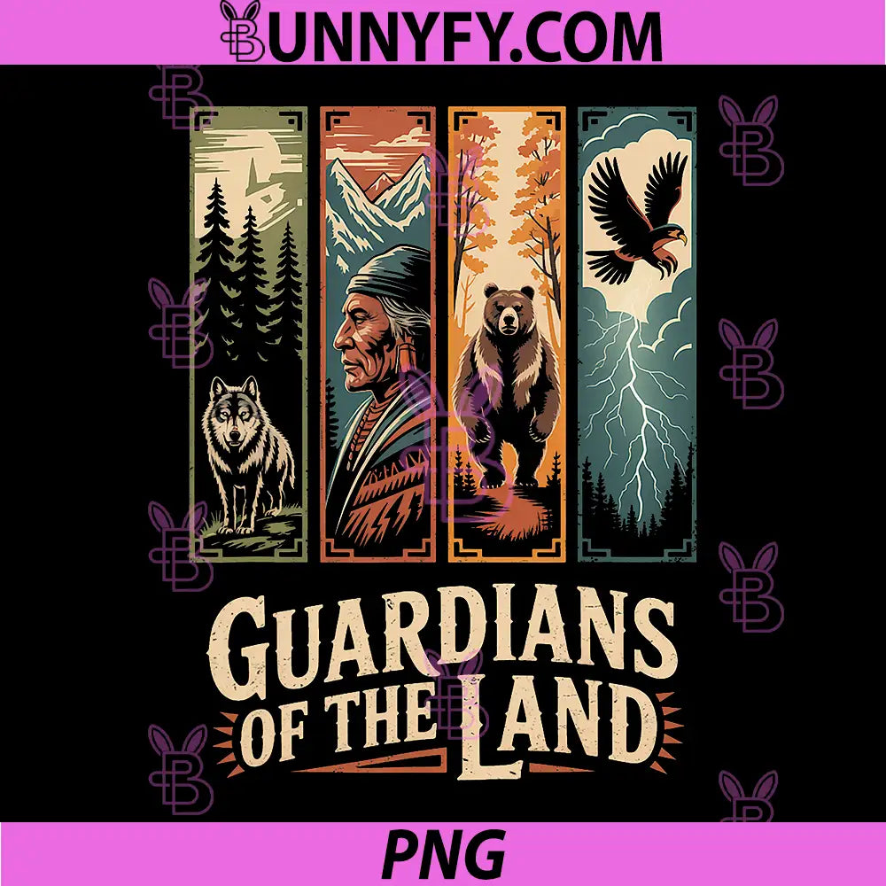 Native American Indian PNG, Guardians of Land Spirit Nature PNG
