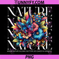 Nature Harmony Colorful PNG, Butterfly Flower Artwork PNG