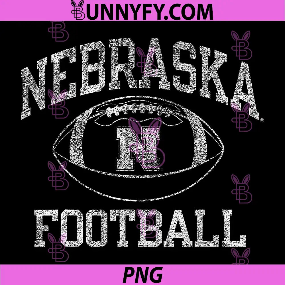 Nebraska Cornhuskers Football PNG, Intensity Vintage Red PNG