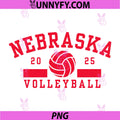 Nebraska Volleyball 2025 PNG, Team Player PNG
