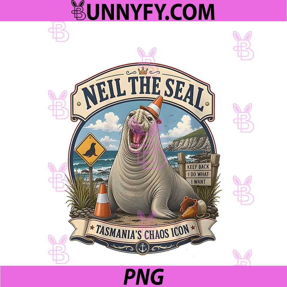 Neil The Seal PNG, Graphic PNG