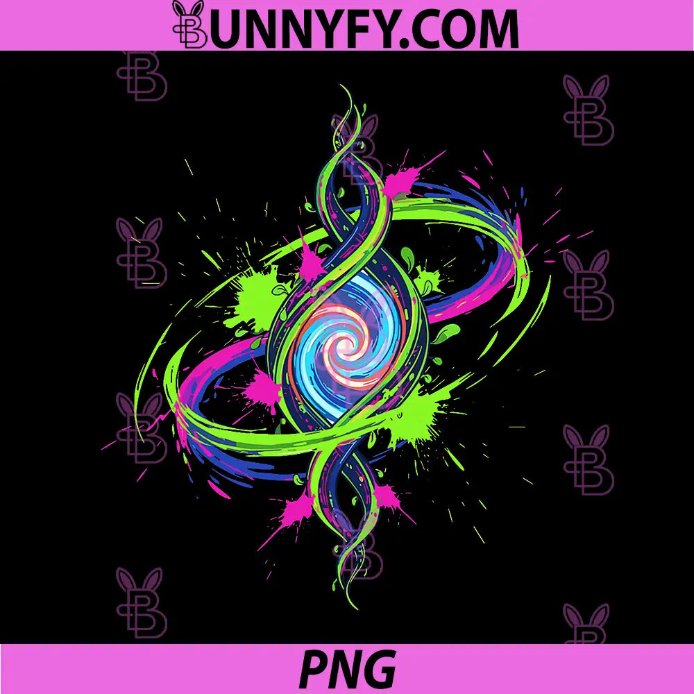 Neon Space PNG, Portal Swirl Galaxy Rave PNG