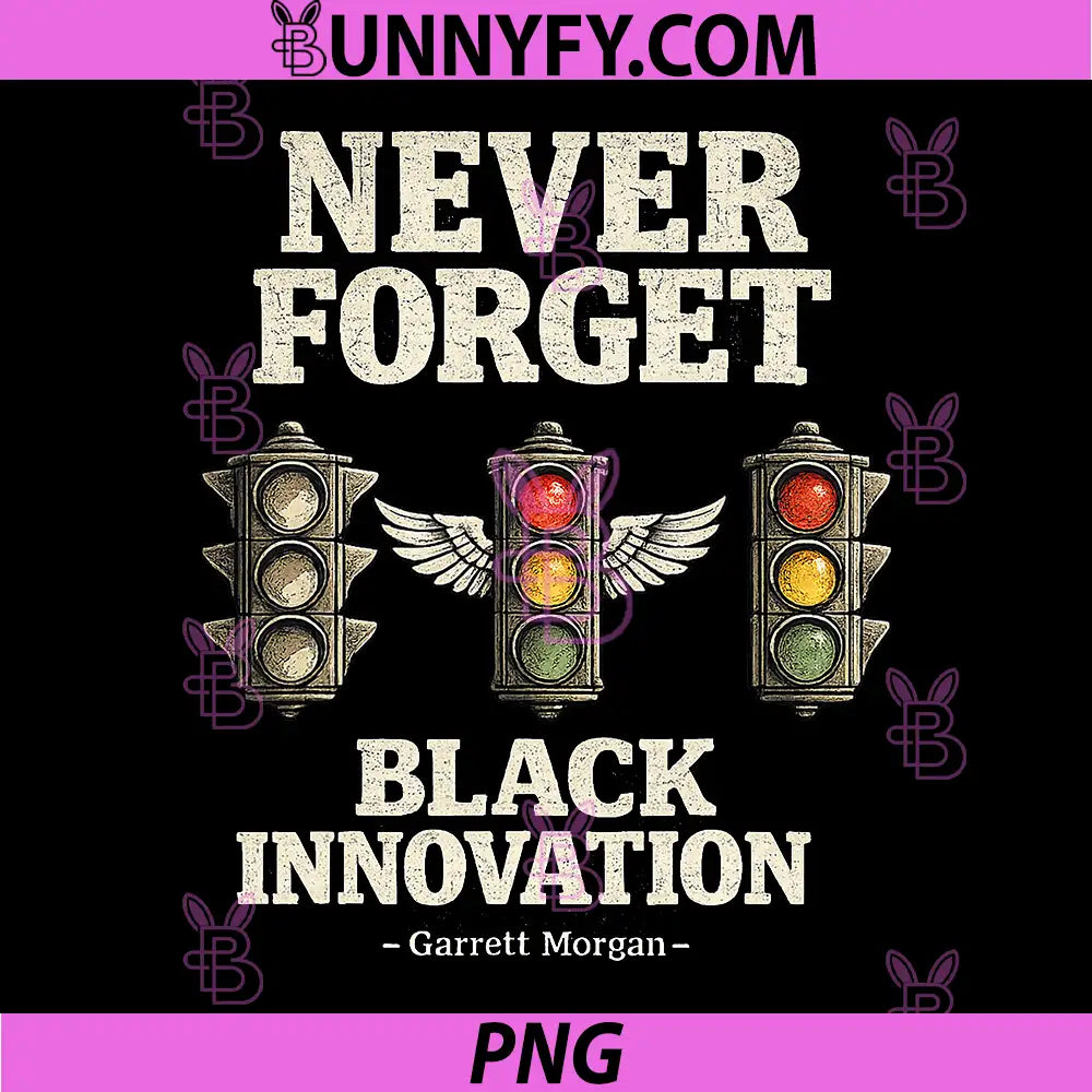 Never Forget Black Innovation PNG, Traffic Signal Black History PNG
