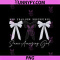 New Year PNG, New Beginnings Same Amazing God Coquette Bow PNG