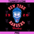 New York Rangers PNG, Hockey Mask Black Officially Licensed PNG