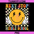 Next Stop Middle School Groovy PNG, Elementary School Graduation PNG