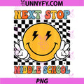 Next Stop Middle School Groovy PNG, Elementary School Graduation PNG