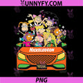 Nickelodeon Girls Road PNG, Trip Car Full Of 90s Cartoon Icons PNG