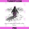 Nihilist Penguin But Why PNG, Heading Straight Toward Mountains PNG